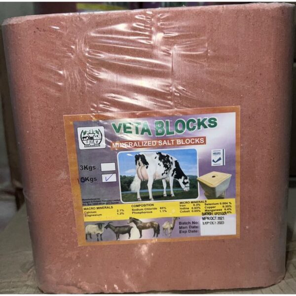 Vetagro Vetablocks Animal Mineral Salt Brick Block 10kg